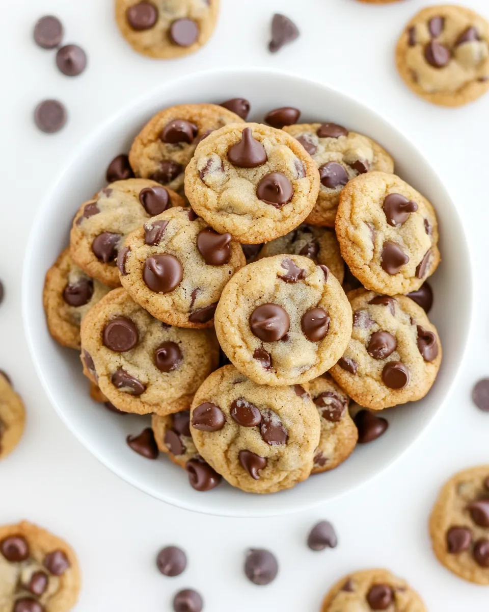 Easy Bite-Sized Brown Butter Chocolate Chip Cookies recipe photo