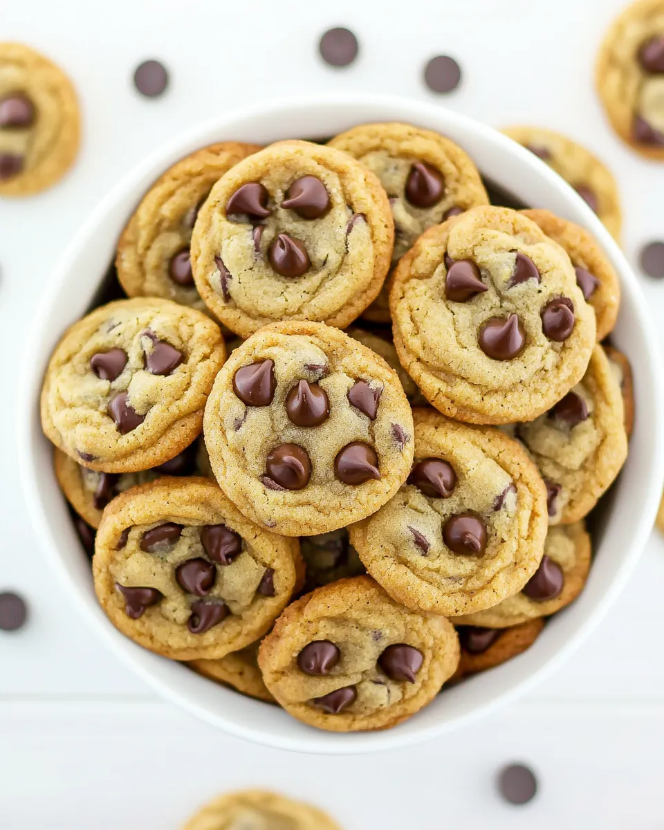 Delicious Bite-Sized Brown Butter Chocolate Chip Cookies dish photo