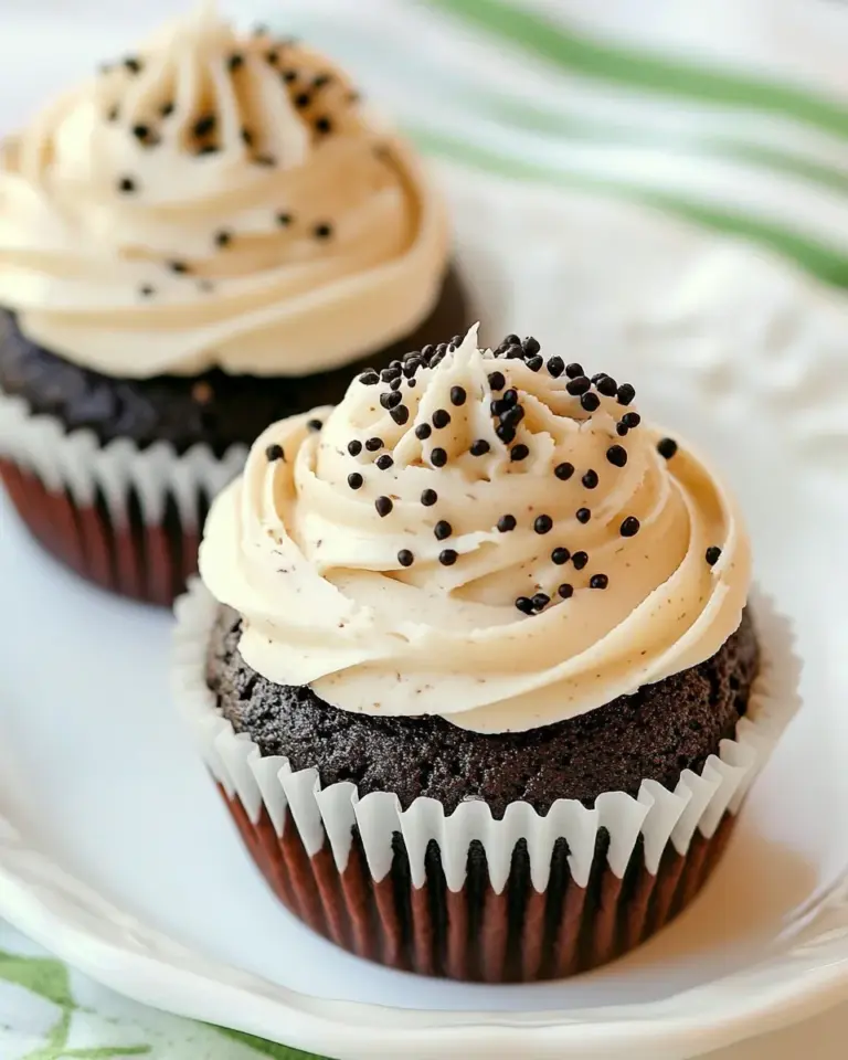 Homemade Black Pearl Cupcakes recipe photo