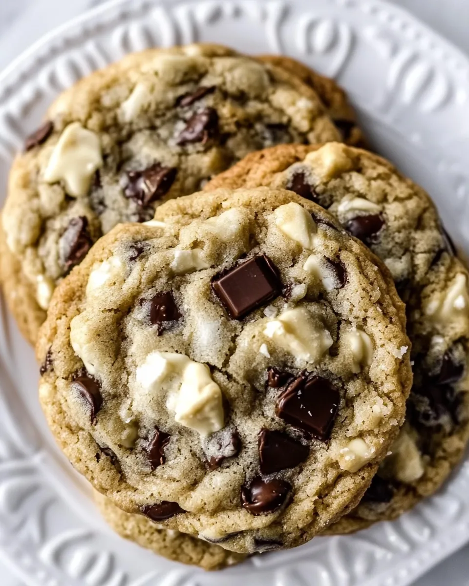 Classic Black and White Chewy Chocolate Chunk Cookies dish photo