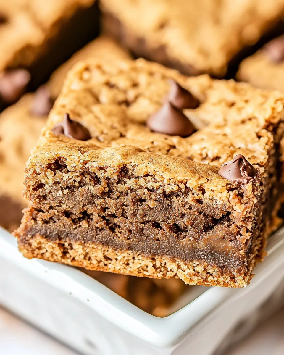 Easy Blonde Brownies recipe image