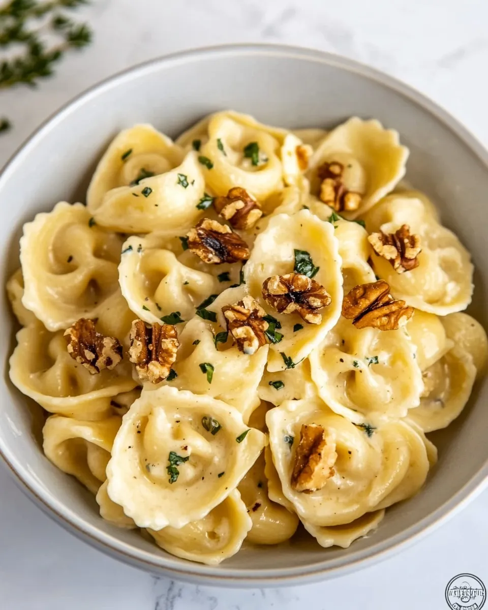 Homemade Blue Cheese Pasta with Walnuts dish photo