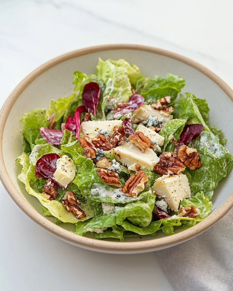 Easy Blue Cheese Salad food shot