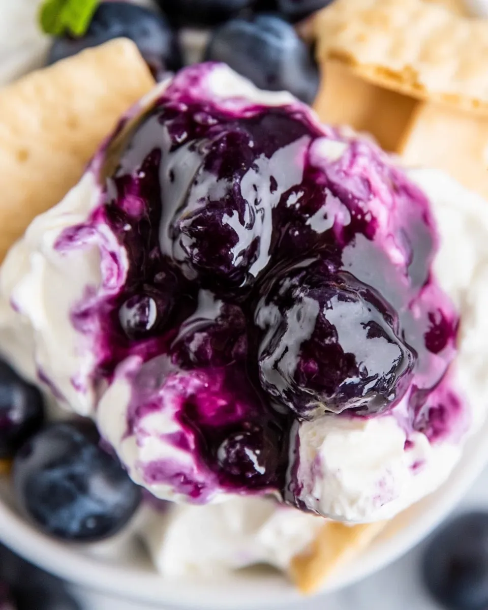 Homemade Blueberry Cheesecake Dip photo