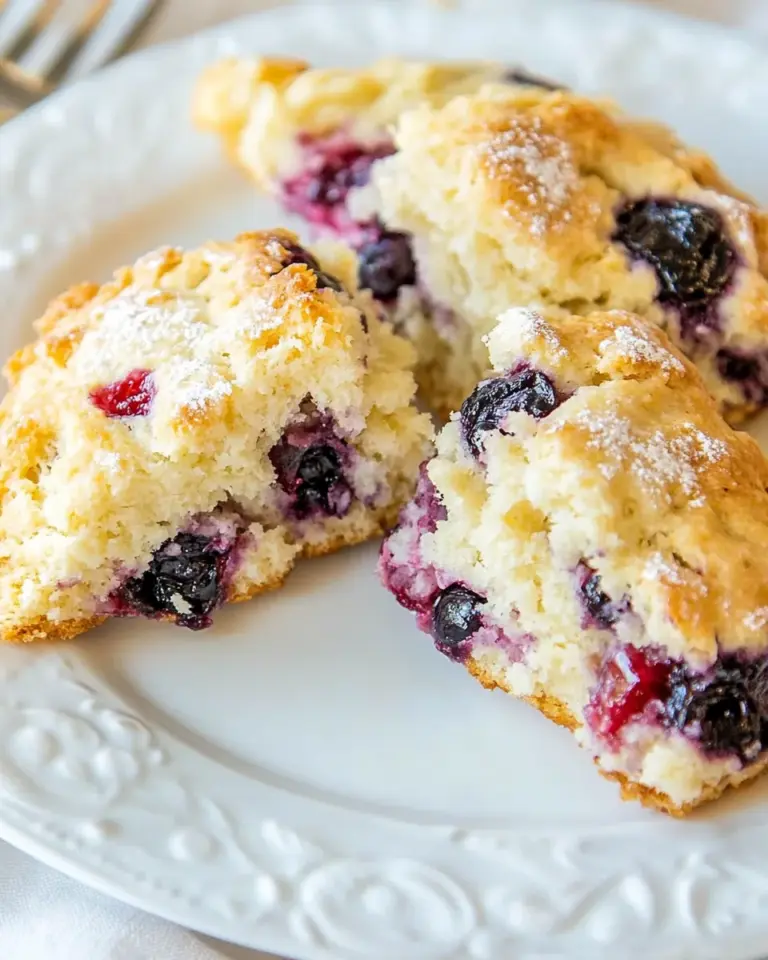 Homemade Blueberry Scones Recipe photo