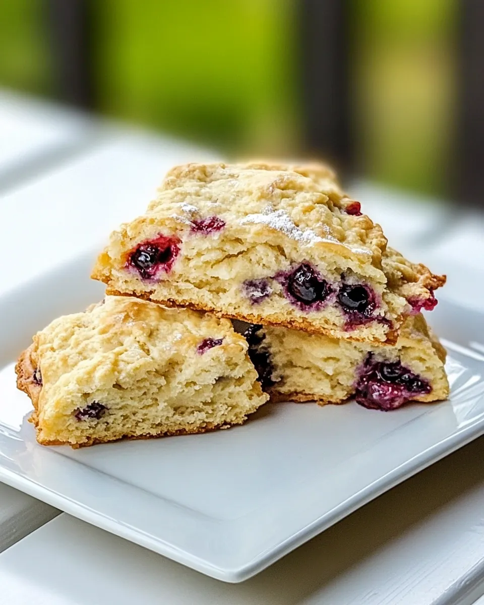 Easy Blueberry Scones Recipe recipe photo
