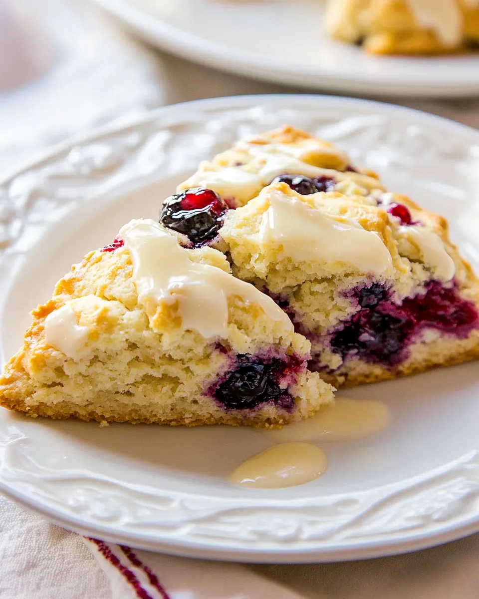 Delicious Blueberry Scones Recipe dish photo