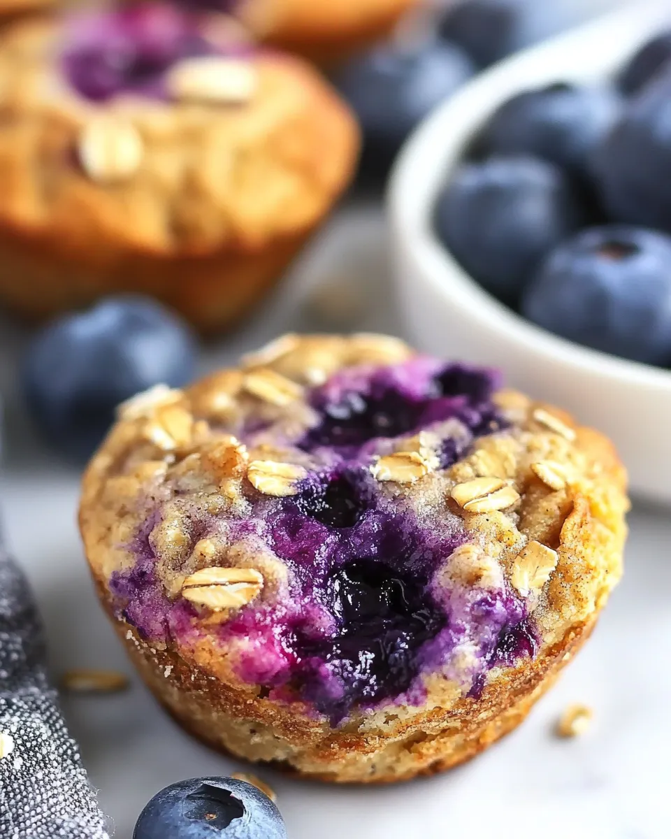 Classic Blueberry Walnut Oatmeal Muffin Tops dish photo