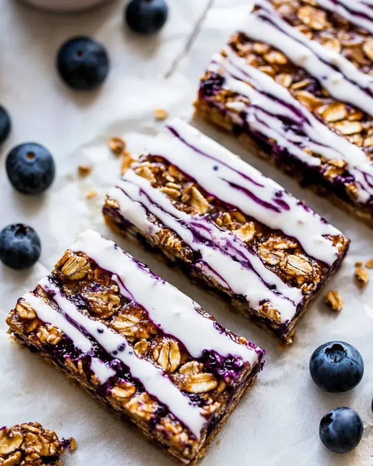 Homemade Blueberry Yogurt Granola Bars. recipe photo