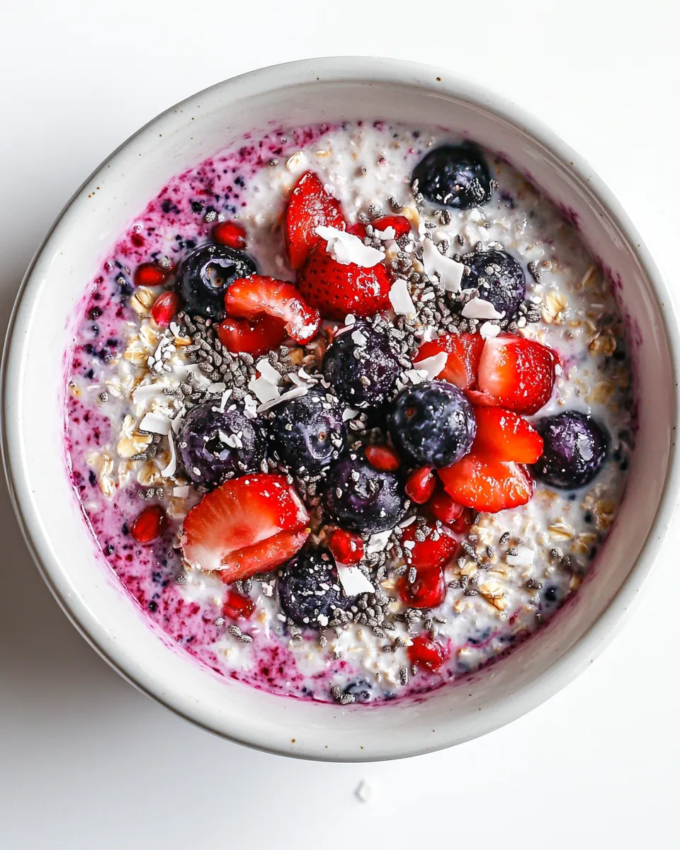 Classic Blueberry & Coconut Bircher Muesli dish photo