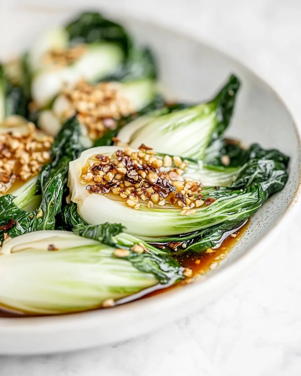 Classic Bok Choy with Garlic Sauce Recipe dish photo