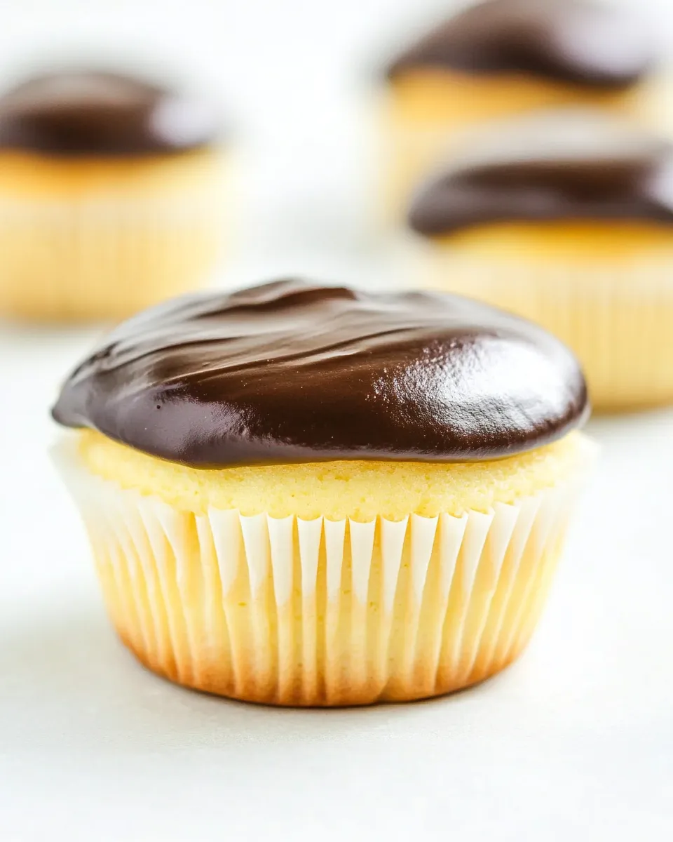 Delicious Boston Cream Cupcakes picture