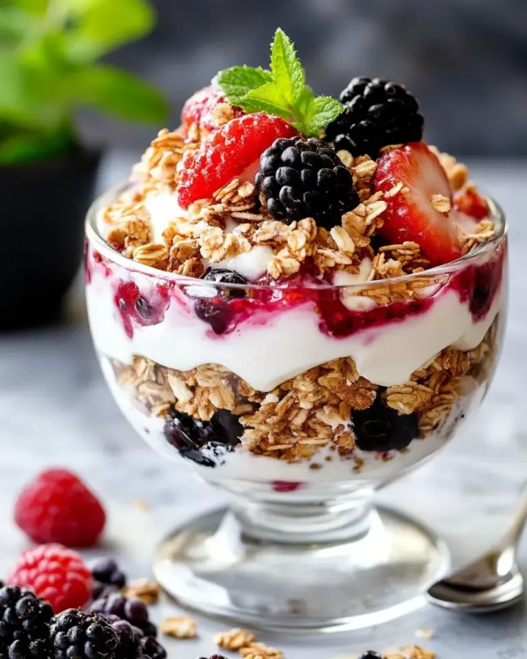 Delicious Breakfast Berry and Yogurt Crunch photo