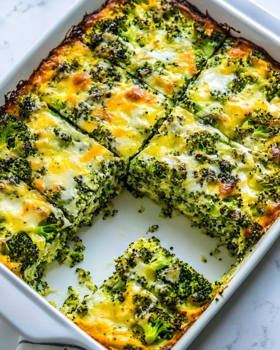 Easy Breakfast Broccoli Bake food shot