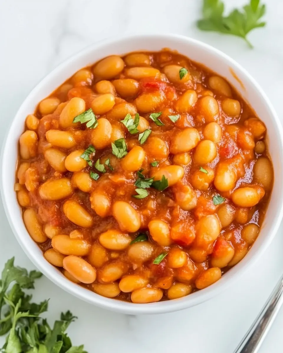 Classic British Baked Beans dish photo