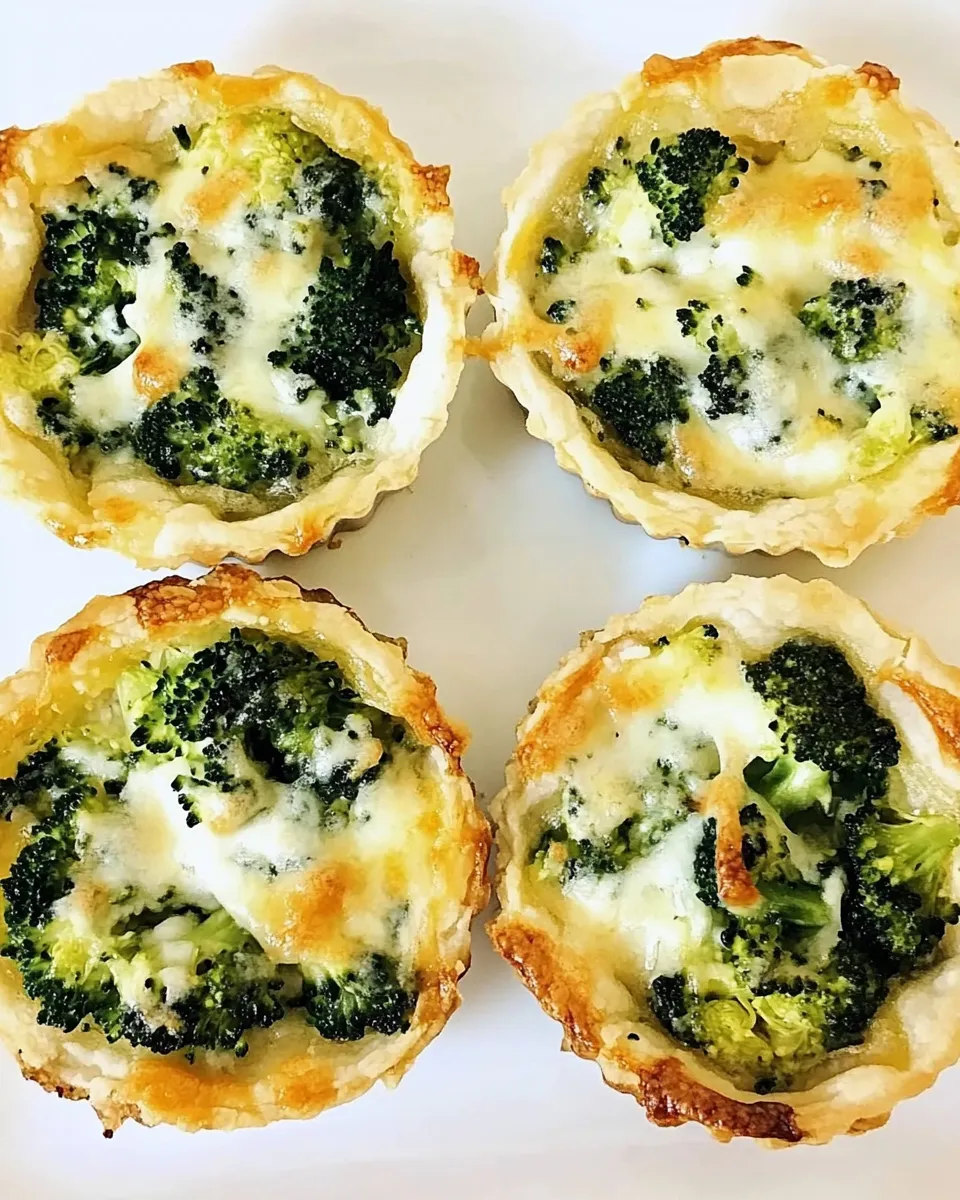 Classic Broccoli Tarts with Cheese image