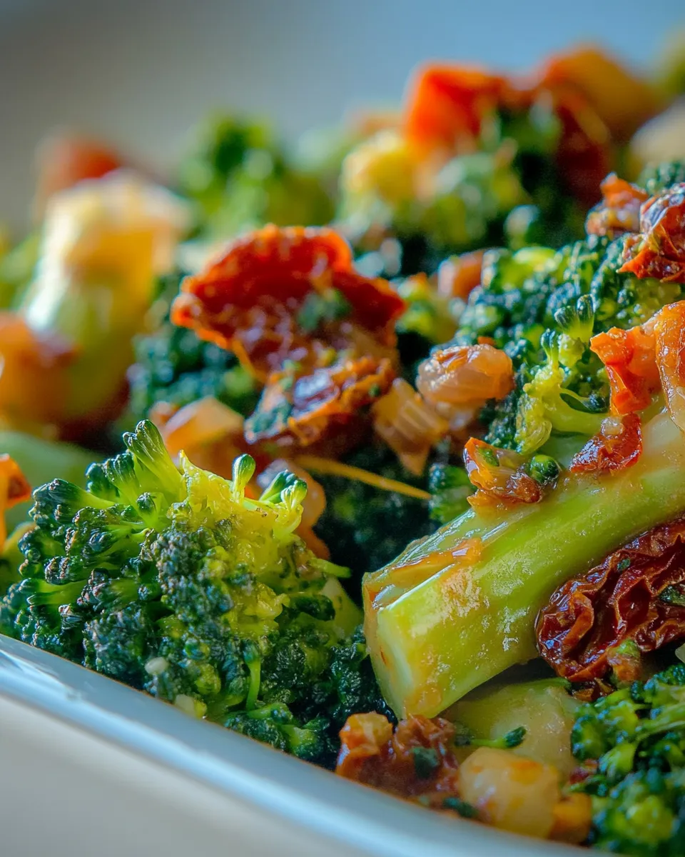 Healthy Broccoli & Sun-Dried Tomatoes dish photo