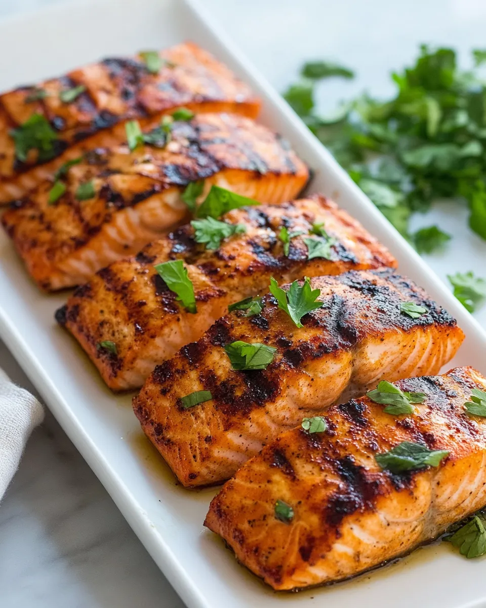 Delicious Broiled Salmon dish photo