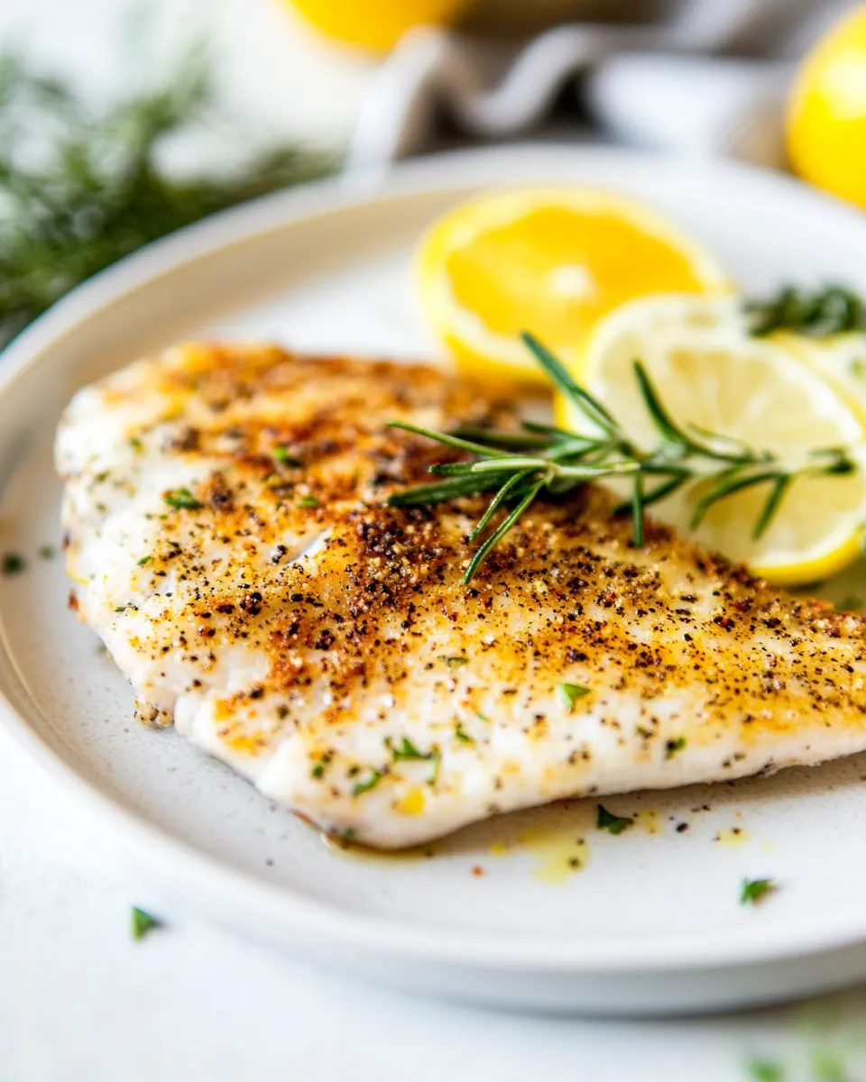 Classic Broiled Tilapia Oreganata recipe image