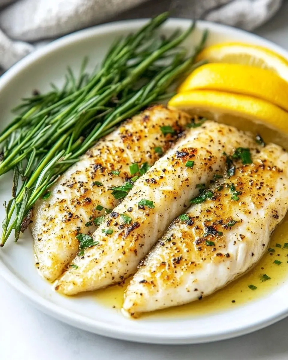Classic Broiled Tilapia with Garlic dish photo
