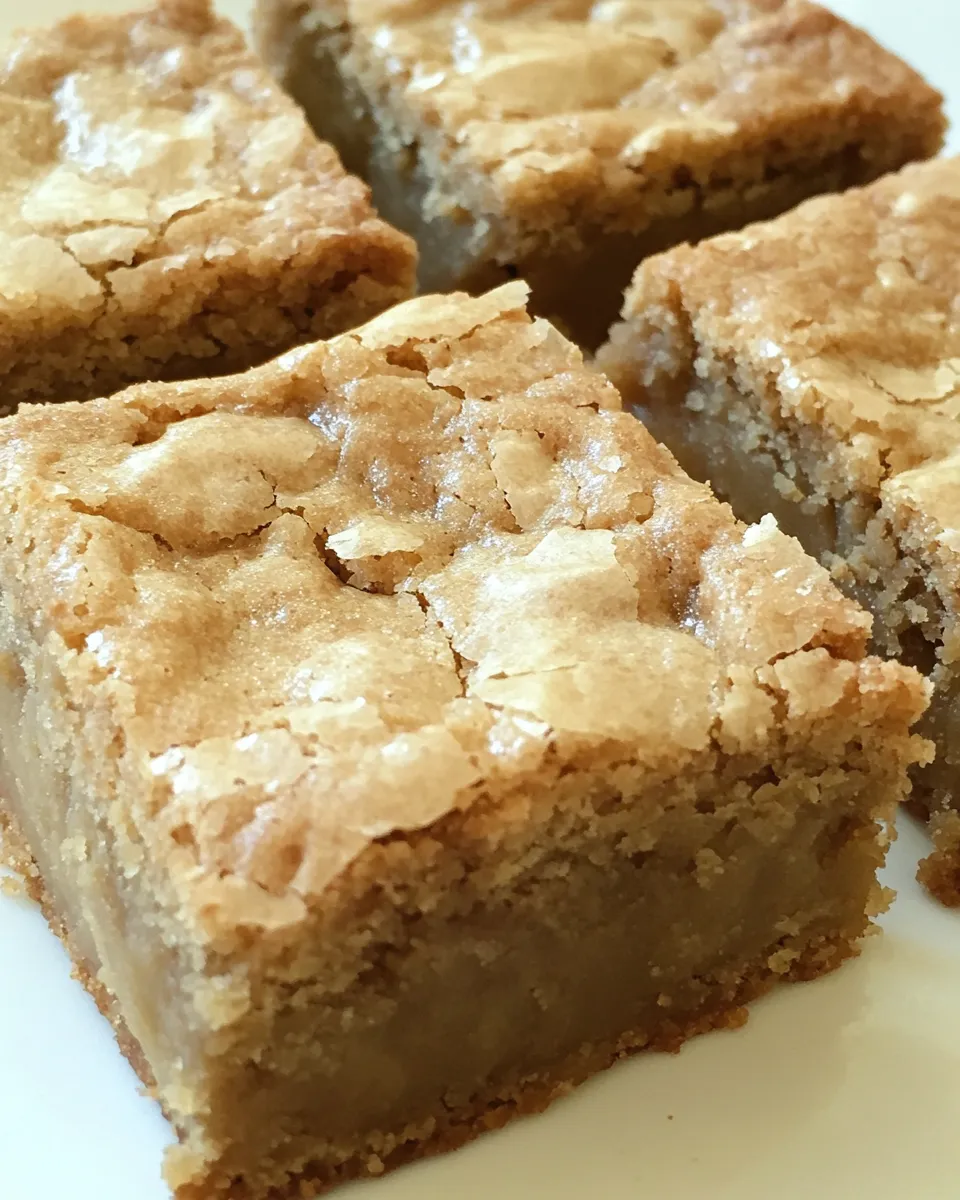 Easy Brown Butter Toffee Blondies recipe photo