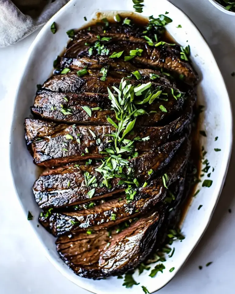 Delicious Brown Sugar Garlic Flank Steak recipe photo
