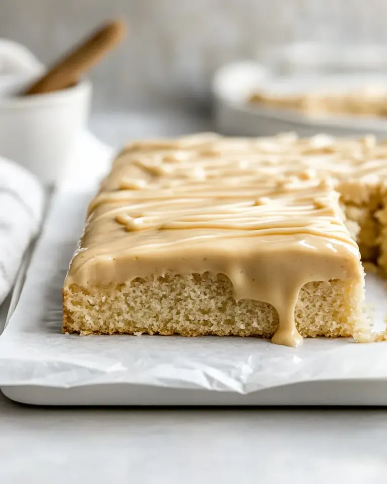Homemade Browned Butter Sheet Cake recipe photo