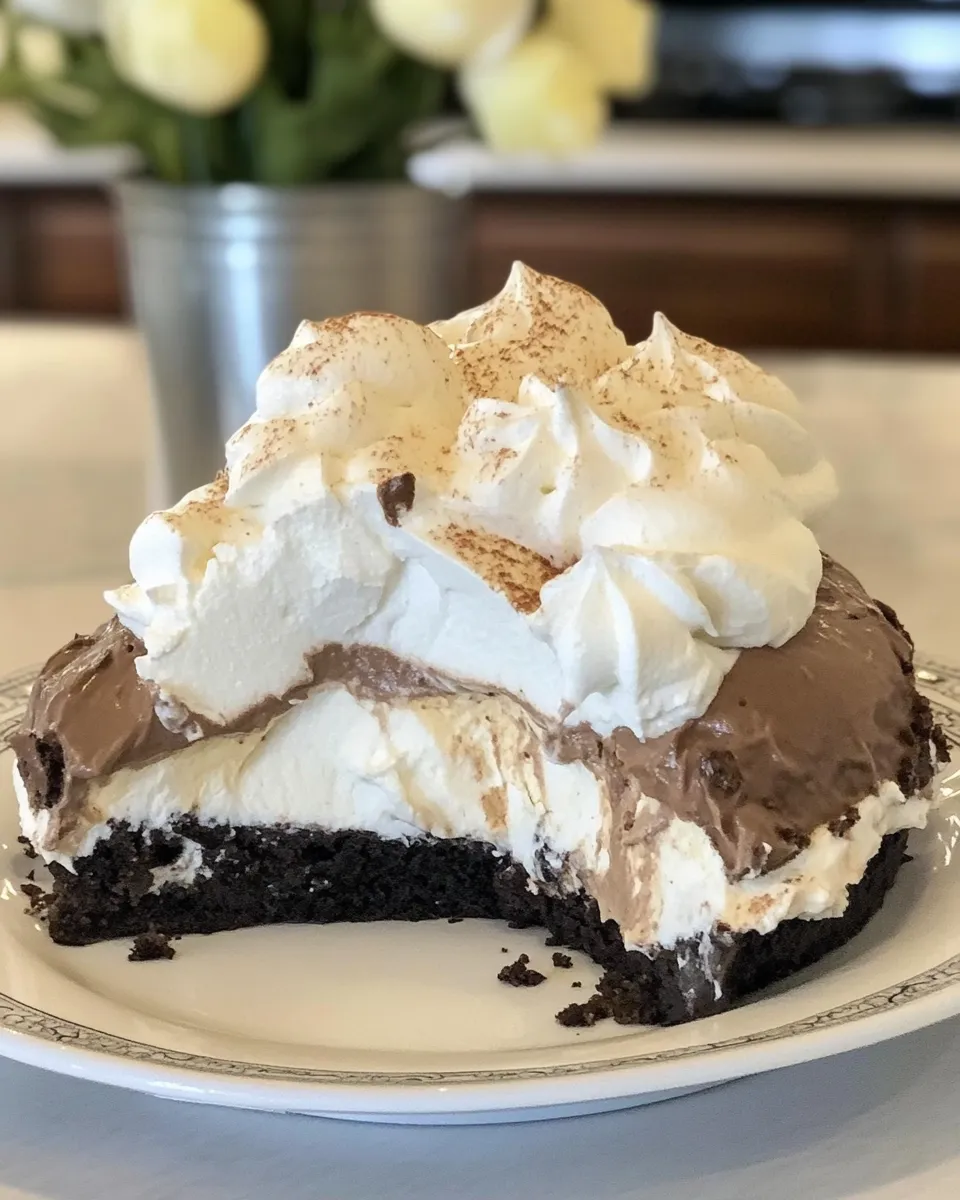 Delicious Brownie Baked Alaska dish photo