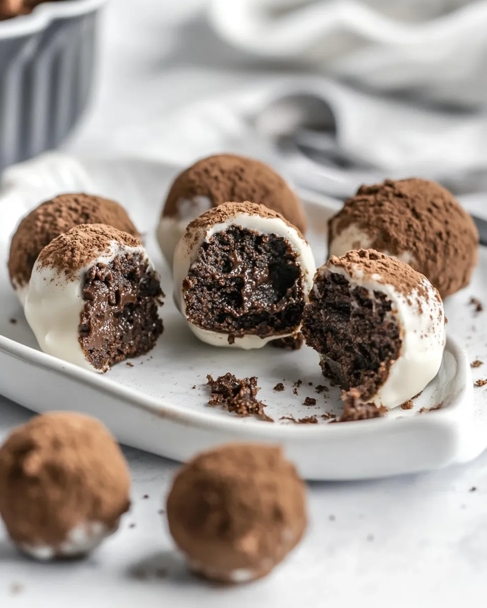 Classic Brownie Truffles dish photo