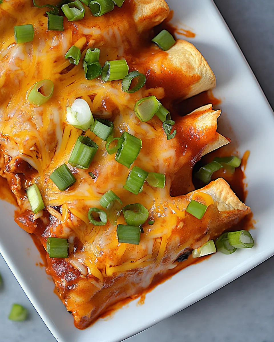 Classic Buffalo Chicken Enchiladas Recipe image