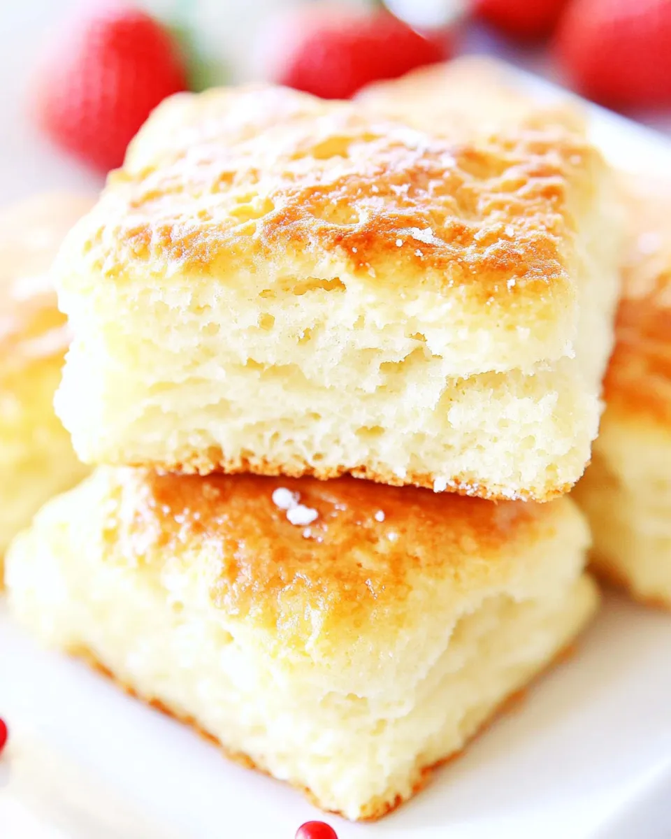 Delicious Butter Swim Biscuits Recipe food shot