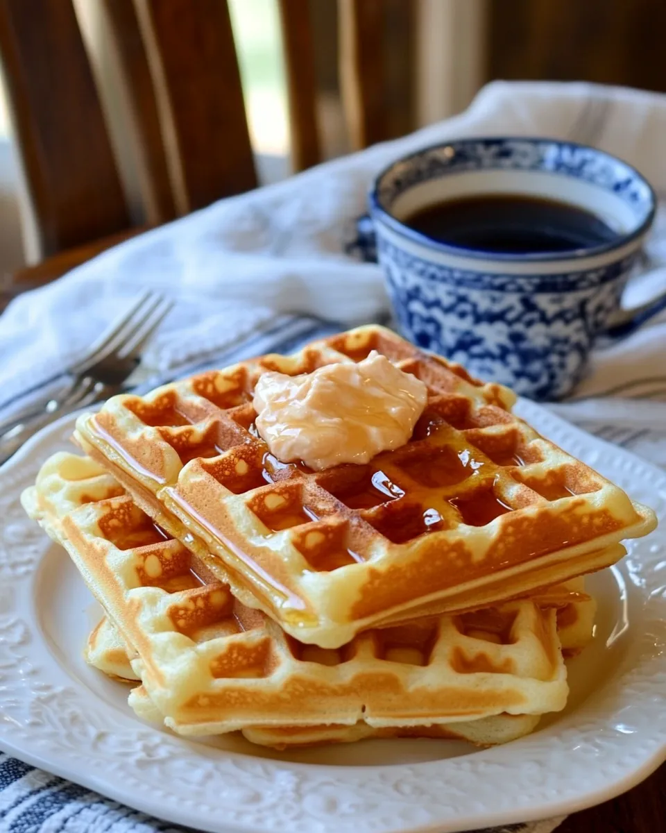 Easy Buttermilk Waffles Recipe for a Crowd recipe photo