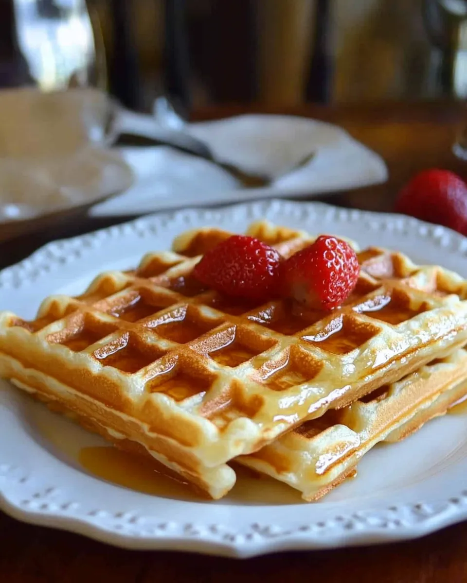 Delicious Buttermilk Waffles Recipe for a Crowd dish photo
