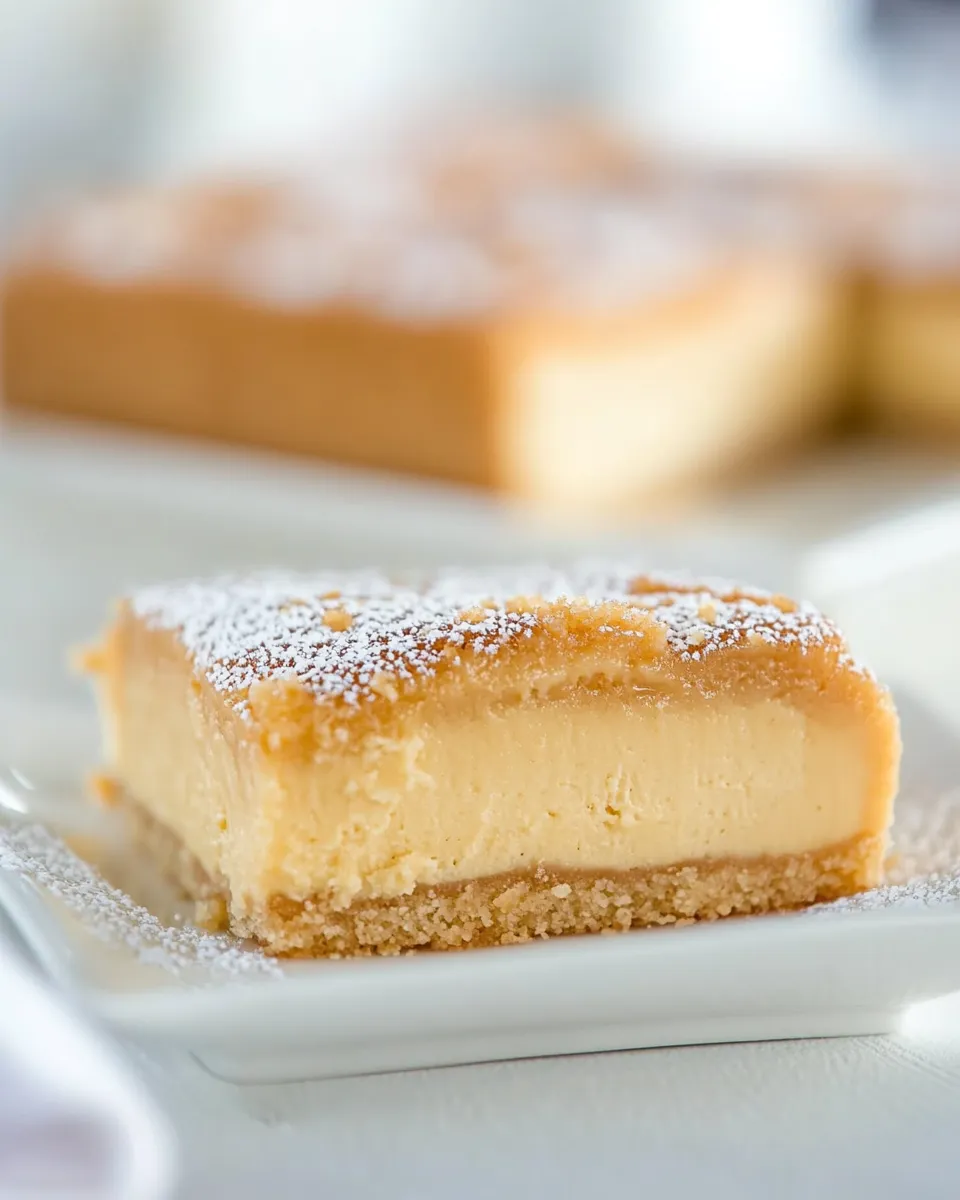 Easy Butterscotch Magic Cake food shot