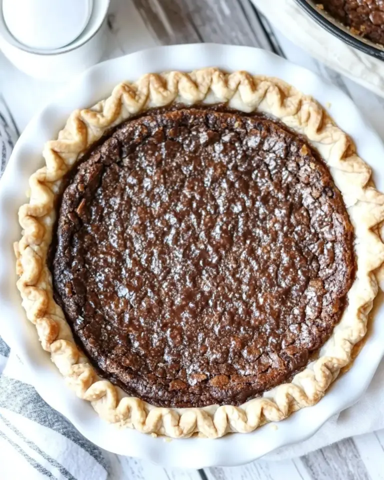 Homemade CHOCOLATE CHESS PIE photo