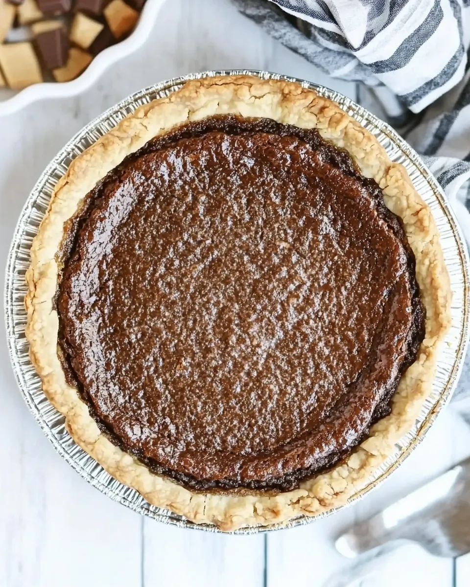 Delicious CHOCOLATE CHESS PIE dish photo