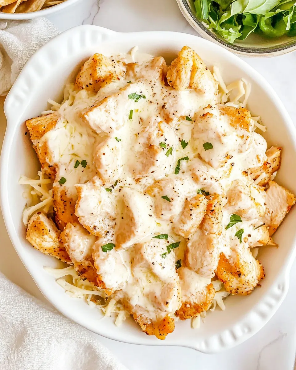 Delicious Caesar Chicken plate image