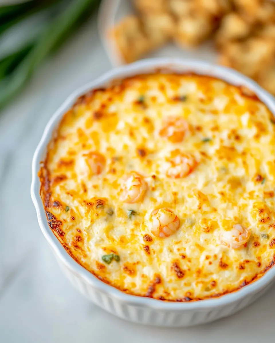 Delicious Cajun Shrimp Dip shot
