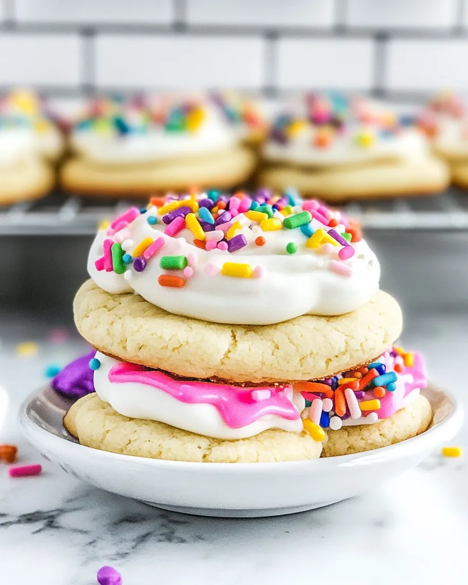 Delicious Cake Mix Sugar Cookies food shot