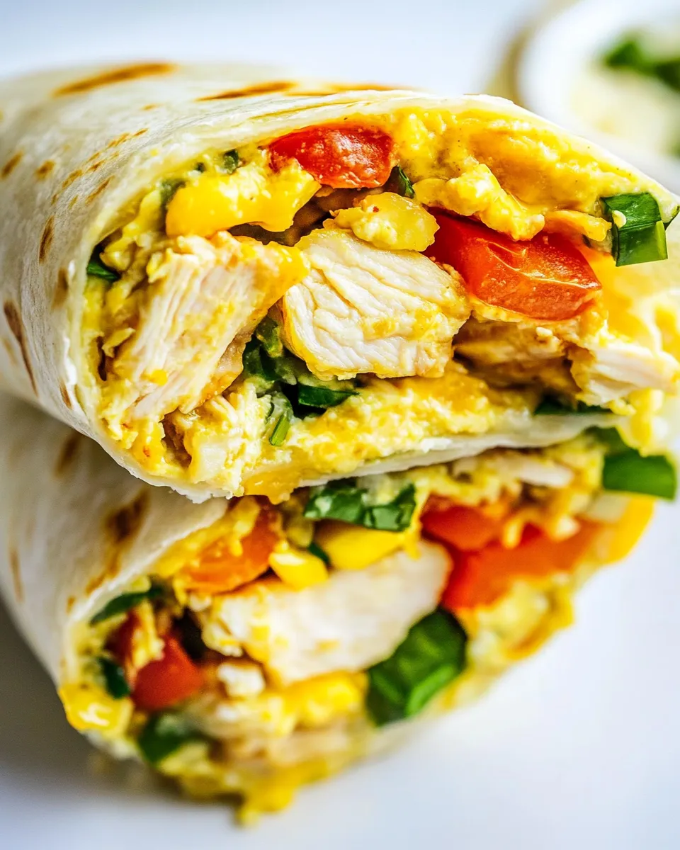 Delicious California Chicken Breakfast Burrito picture