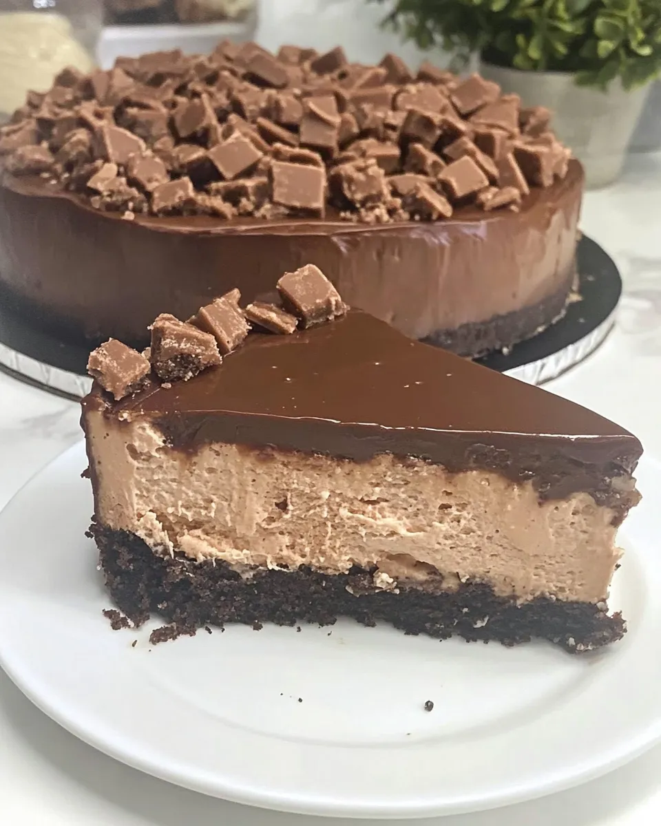 Homemade Candy Bar Cheesecake photo
