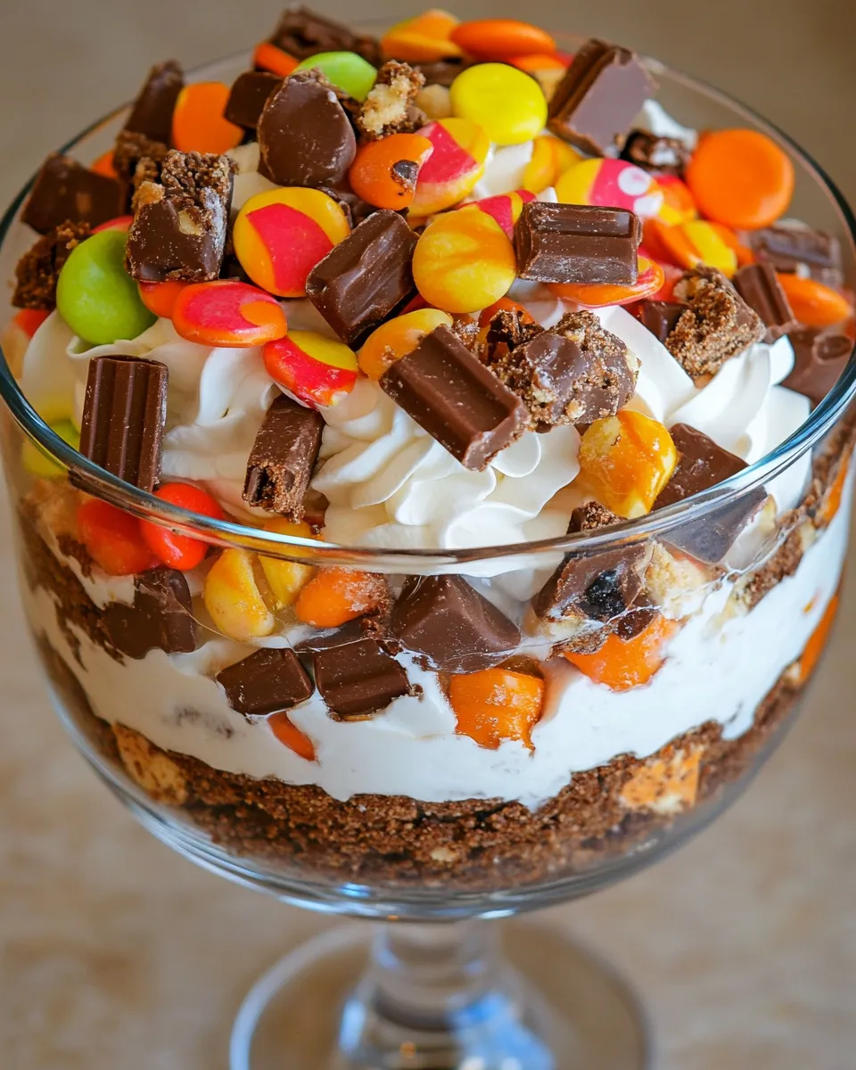 Classic Candy Bar Trifle dish photo