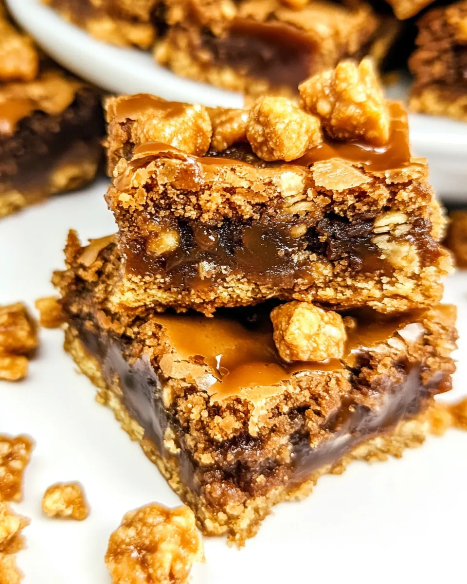 Classic Caramel Blondies with Crunch Bars image
