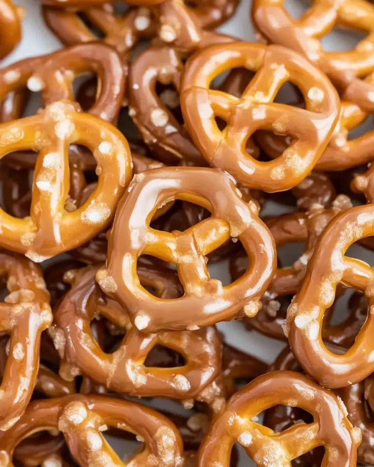 Homemade Caramel Pretzels (Mini Butter Toffee Pretzels) photo