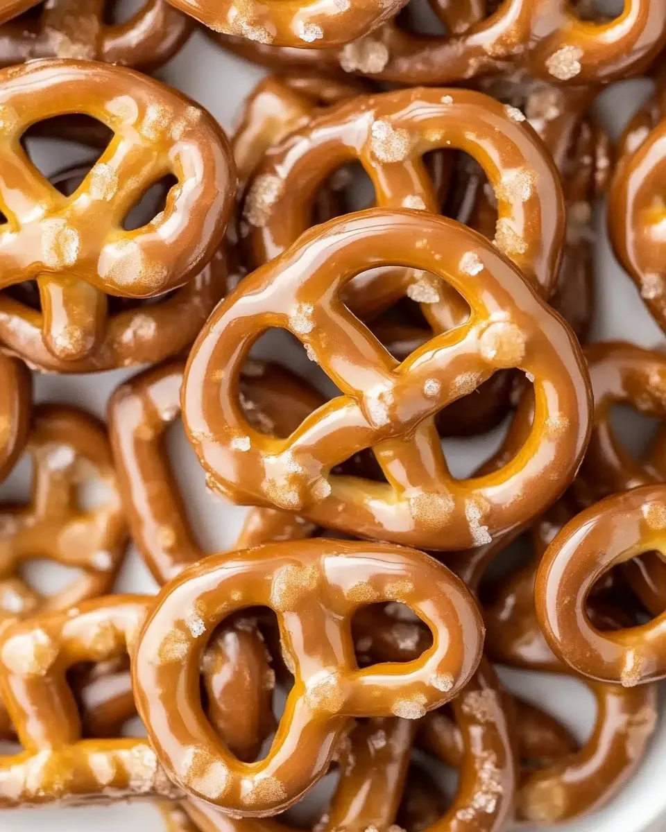 Delicious Caramel Pretzels (Mini Butter Toffee Pretzels) dish photo
