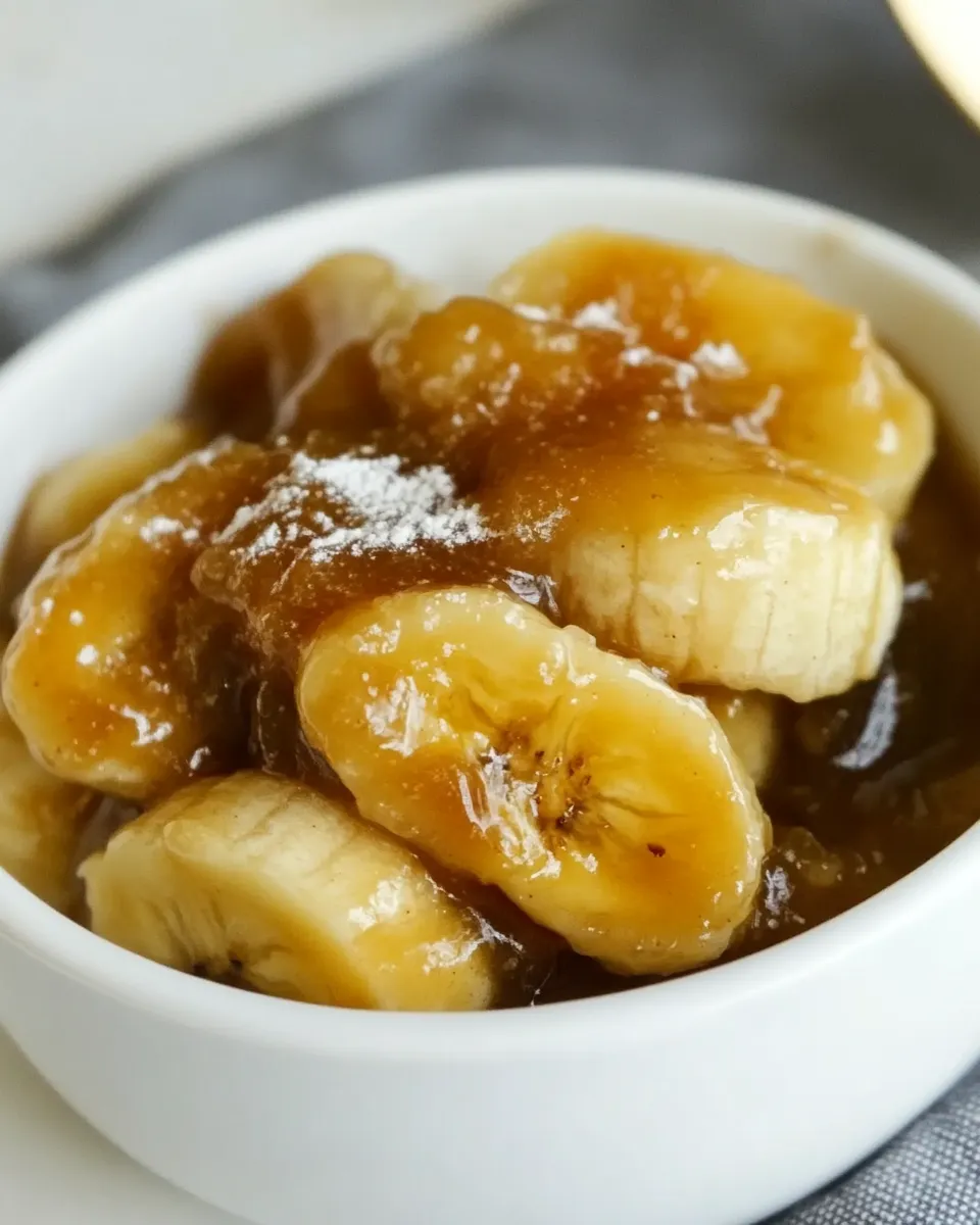 Easy Caramelized Bananas food shot
