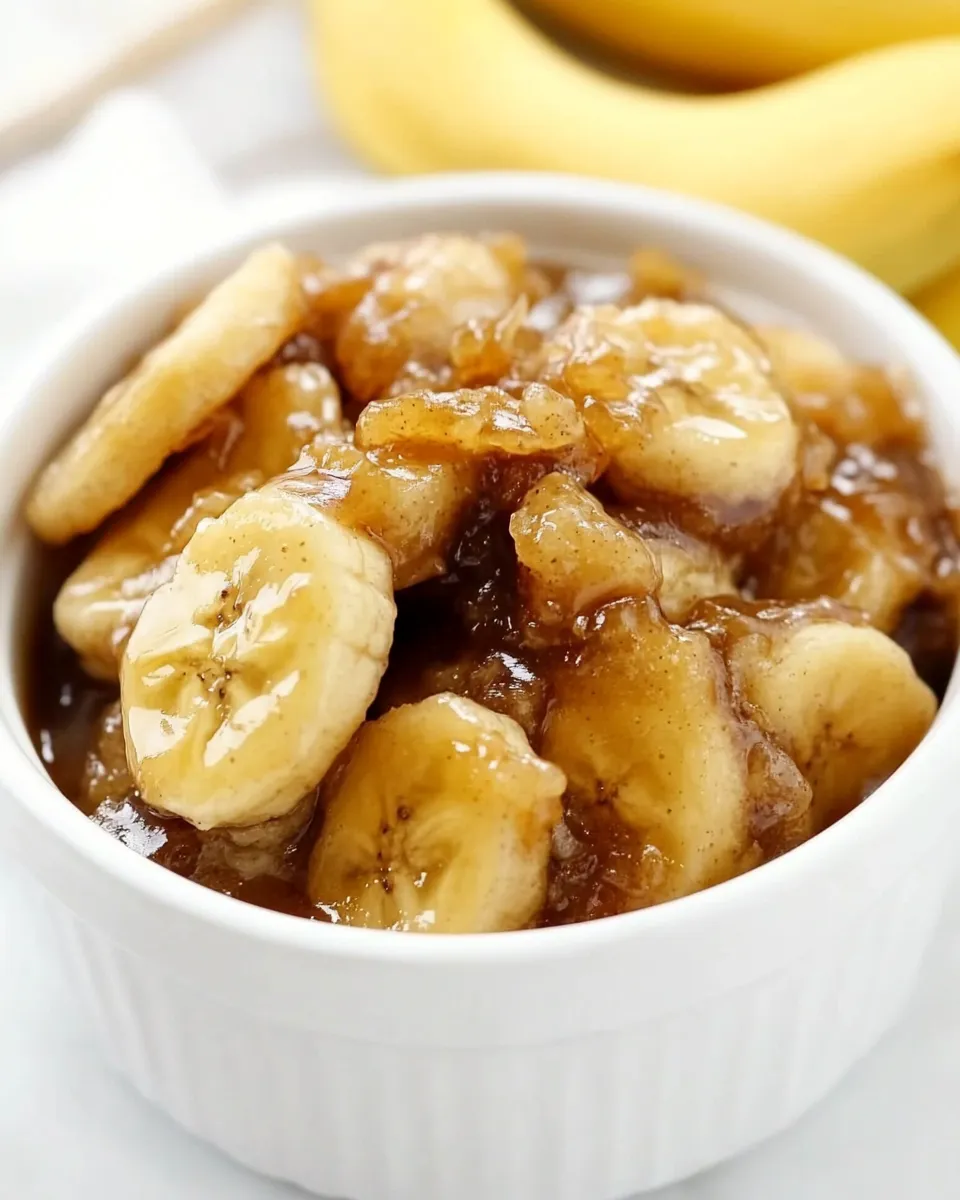Delicious Caramelized Bananas plate image