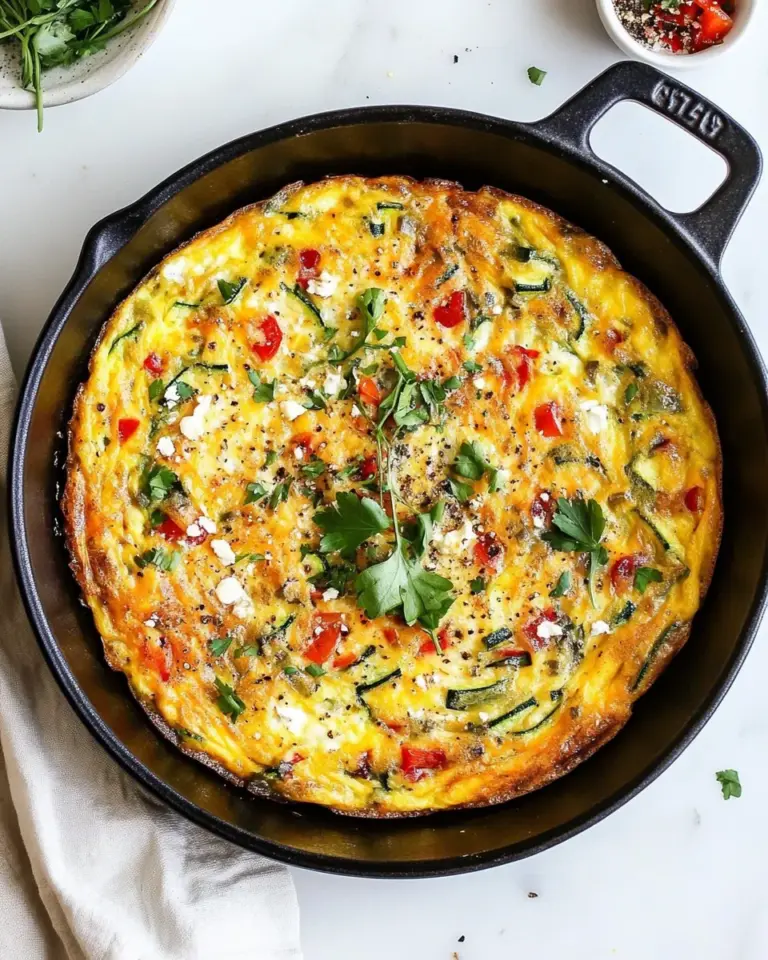 Homemade Caramelized Onion, Red Pepper and Zucchini Frittata photo
