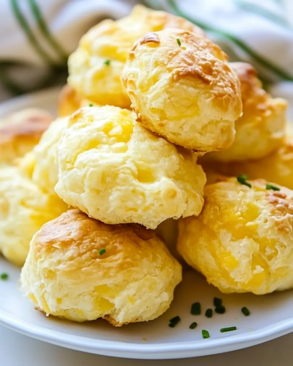 Easy Cheddar Cheese Puffs food shot