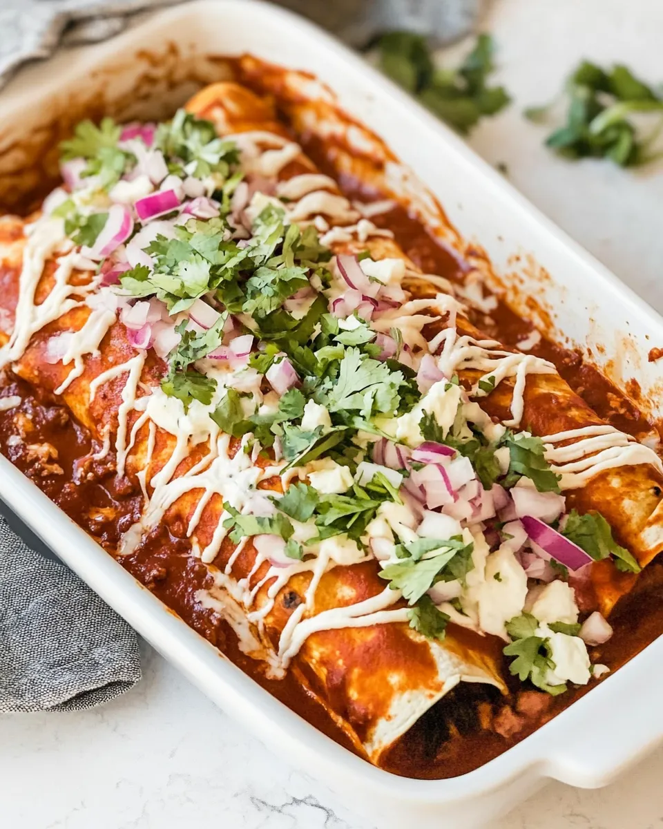 Delicious Cheese Enchiladas plate image